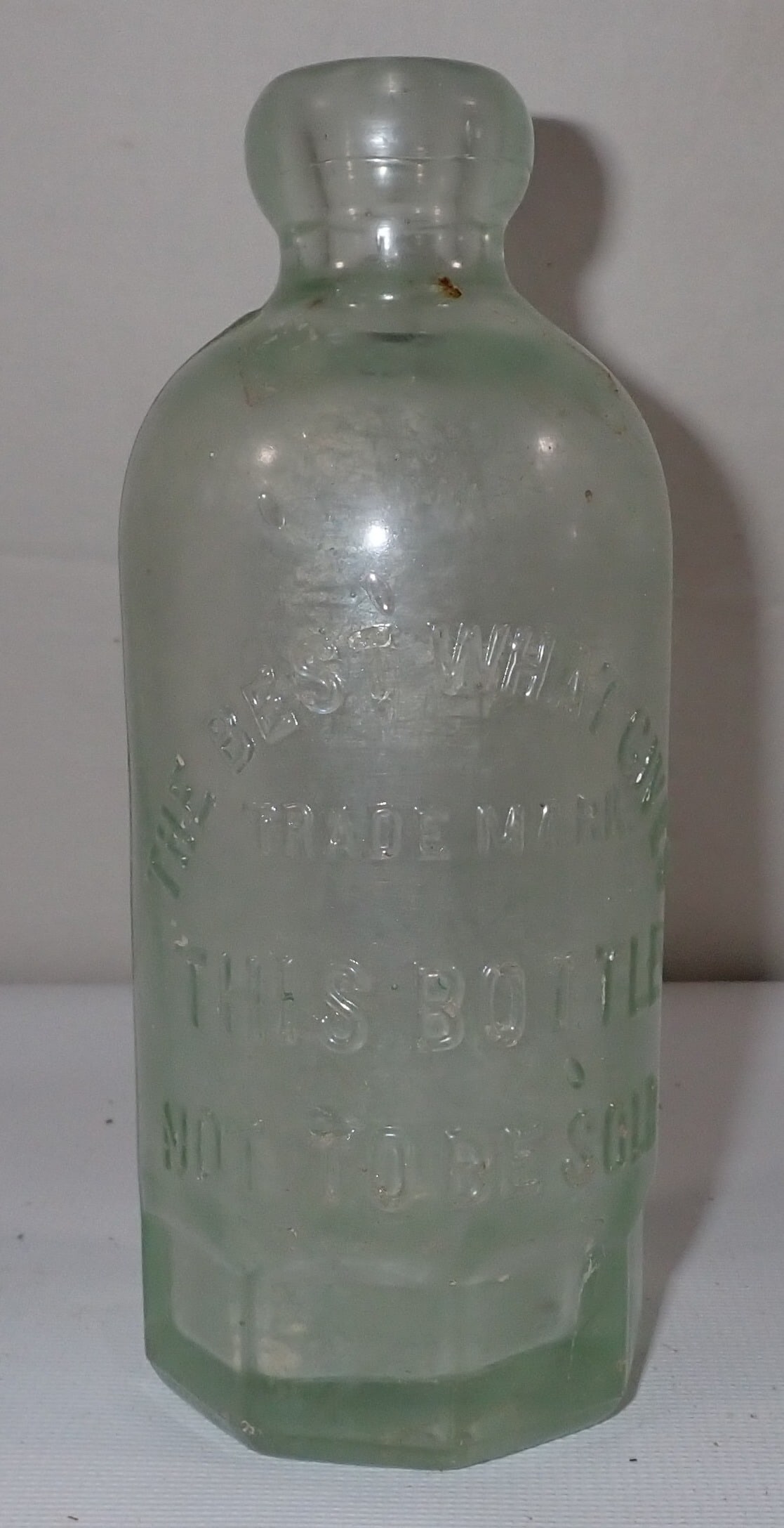 John Graf Milwaukee Beer Bottle: Approx 6 1/2" tall.