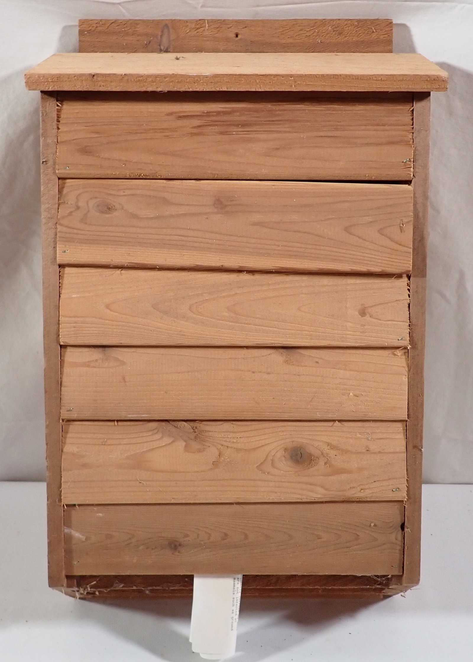 Bat House: Apprx 4 1/2" x 15" x 26" tall. NO SHIPPING !