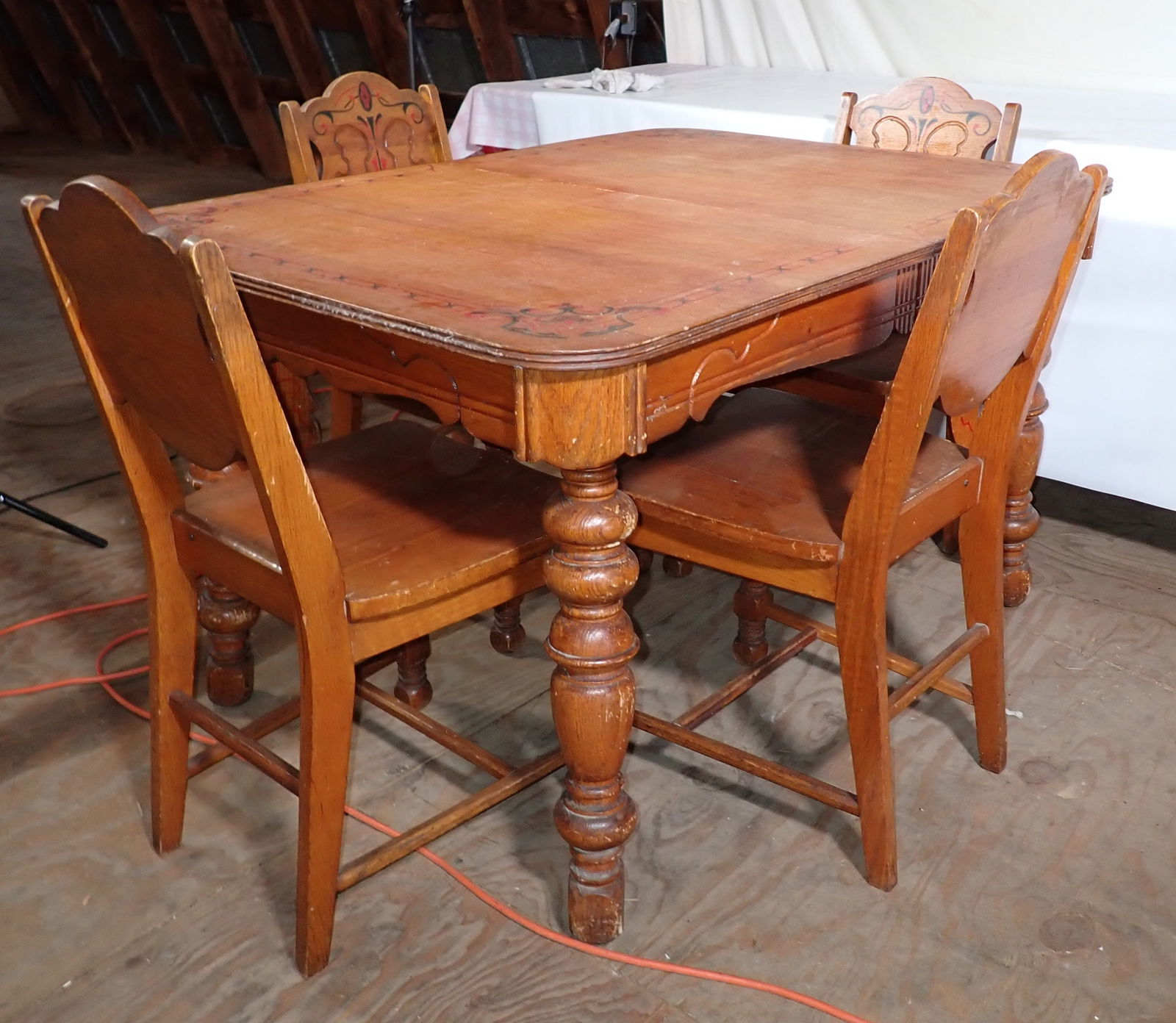 Art Deco Style Table & 4 Chairs (1 of 7)