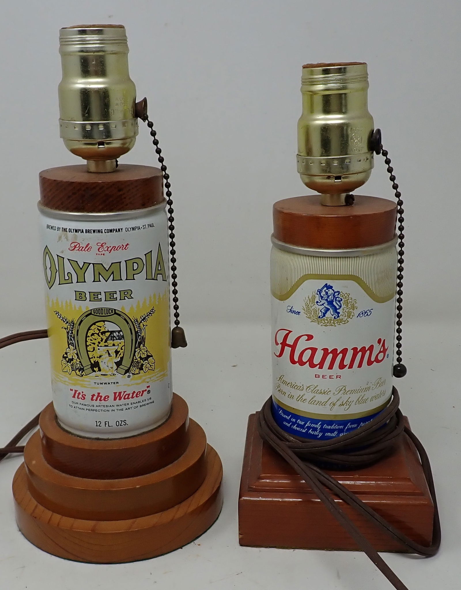 Olympia & Hamm's Beer Table Lamps (1 of 2)