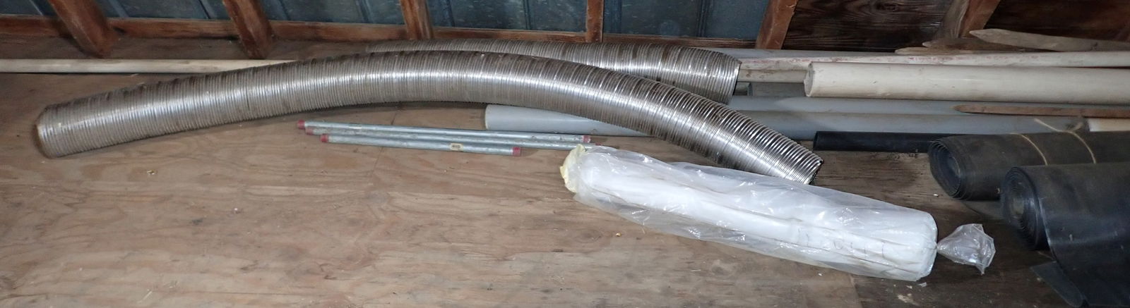 Stainless Stove Pipe Rolls of Rubber PVC Piping (1 of 4)