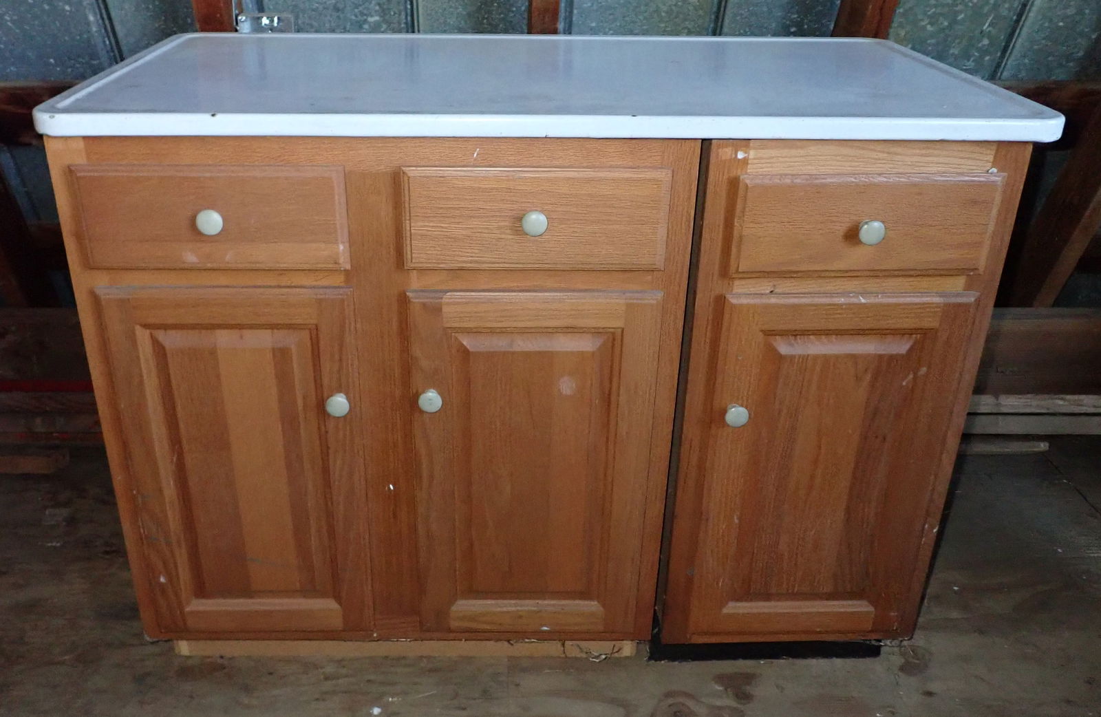 2 pc Cabinet w/ Porcelain Top (1 of 2)