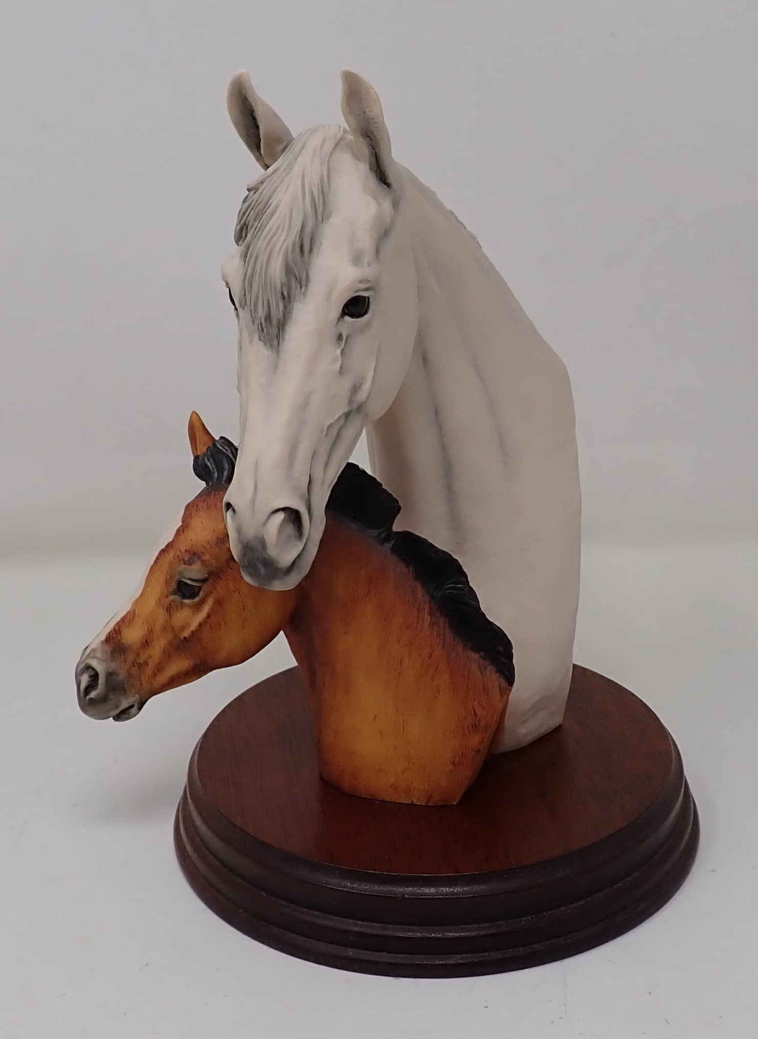 1984 Fred Stone Arab Mare & Foal: Signed & Numbered . Approx 8" tall.