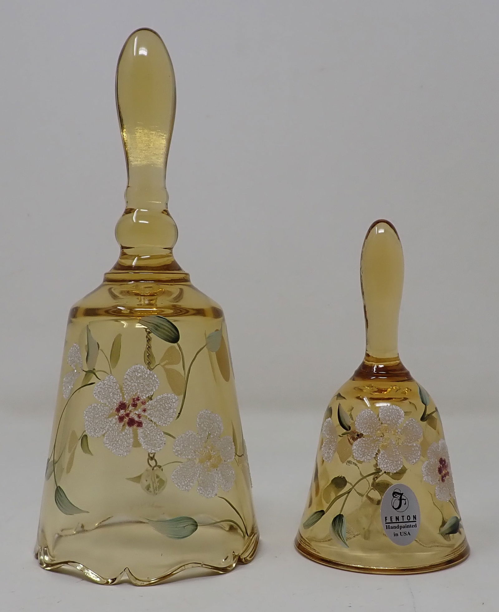 Hand Painted & Signed Fenton Bells (1 of 3)