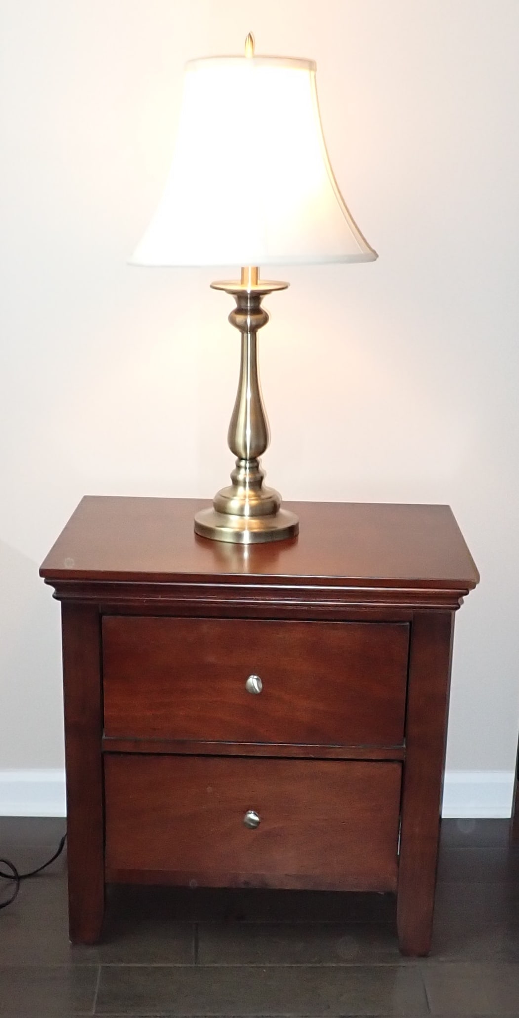 Pair of Nightstands and Lamps (1 of 4)