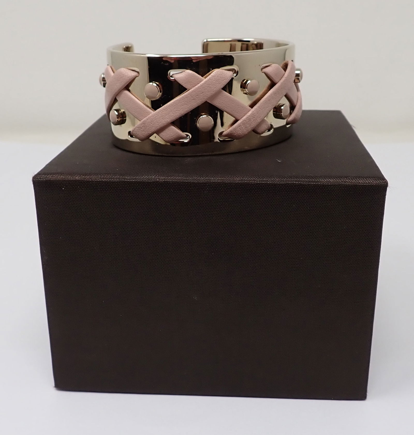 TOD'S Cuff Bracelet with Leather (1 of 6)