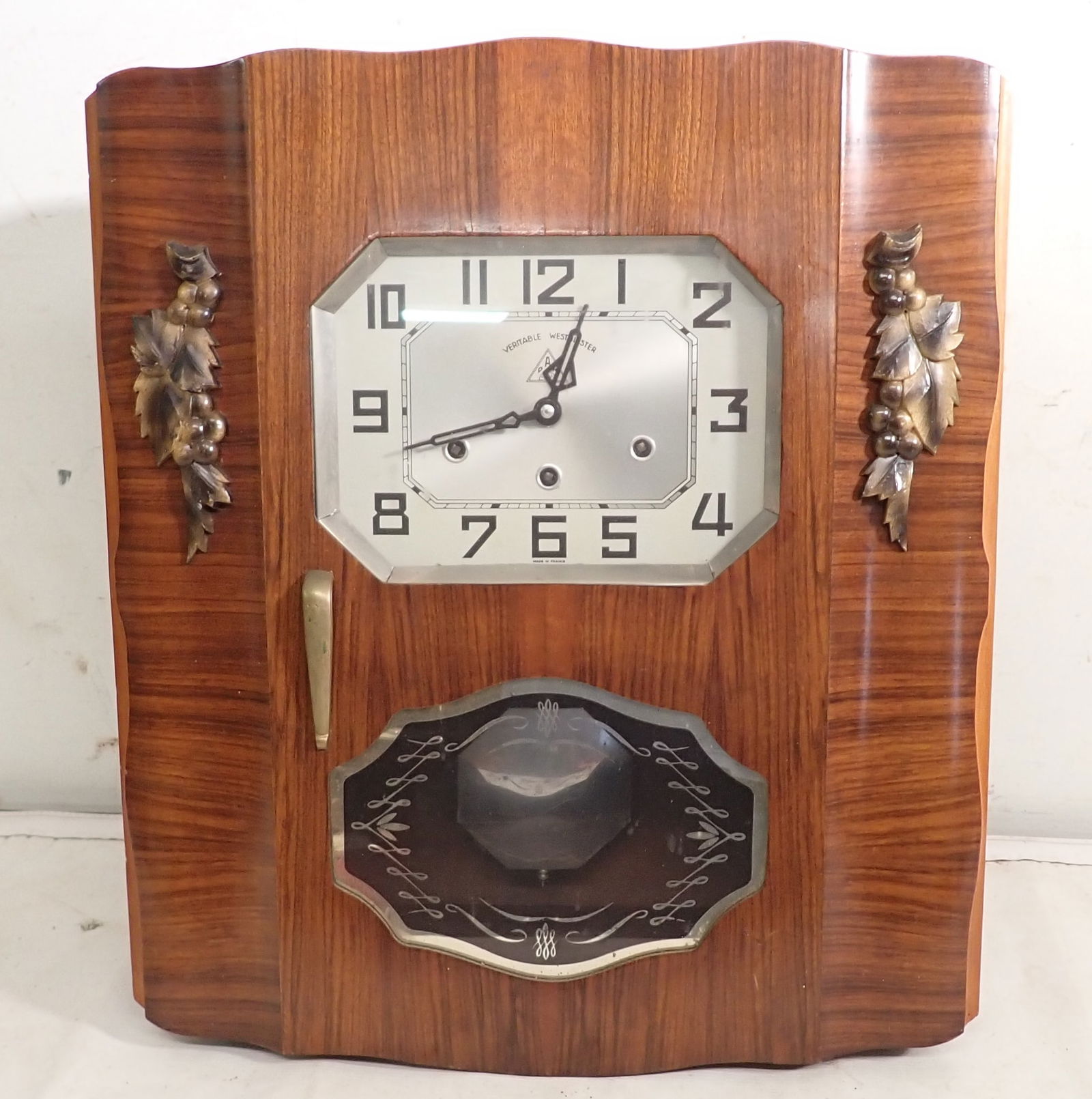 Art Deco French Veritable Westminster Wall Clock Auction
