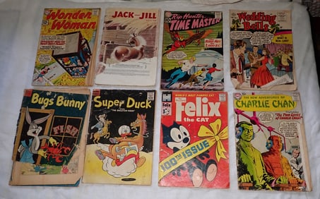 Comic Books incl Bugs Bunny Charlie Chan Felix The Cat