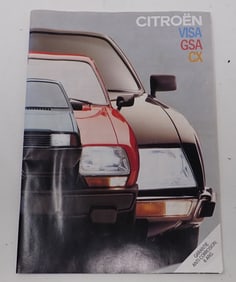 Citroen Visa GSA CX Car Brochure / Catalog
