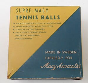 New Old Stock Supre Macy Tennis Balls