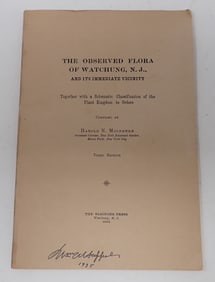 1934 Observed Flora of Watchung NJ Harold Moldenke