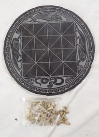 Slate Napol Gameboard w/ Brass Pieces