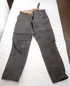 Vintage Leather Motorcycle Pants