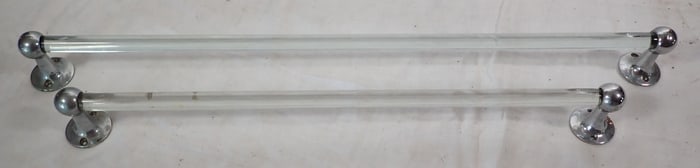 Chrome & Glass Towel Racks