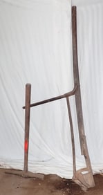 Antique Post Hole Digger & Railroad / Blacksmith Hammer