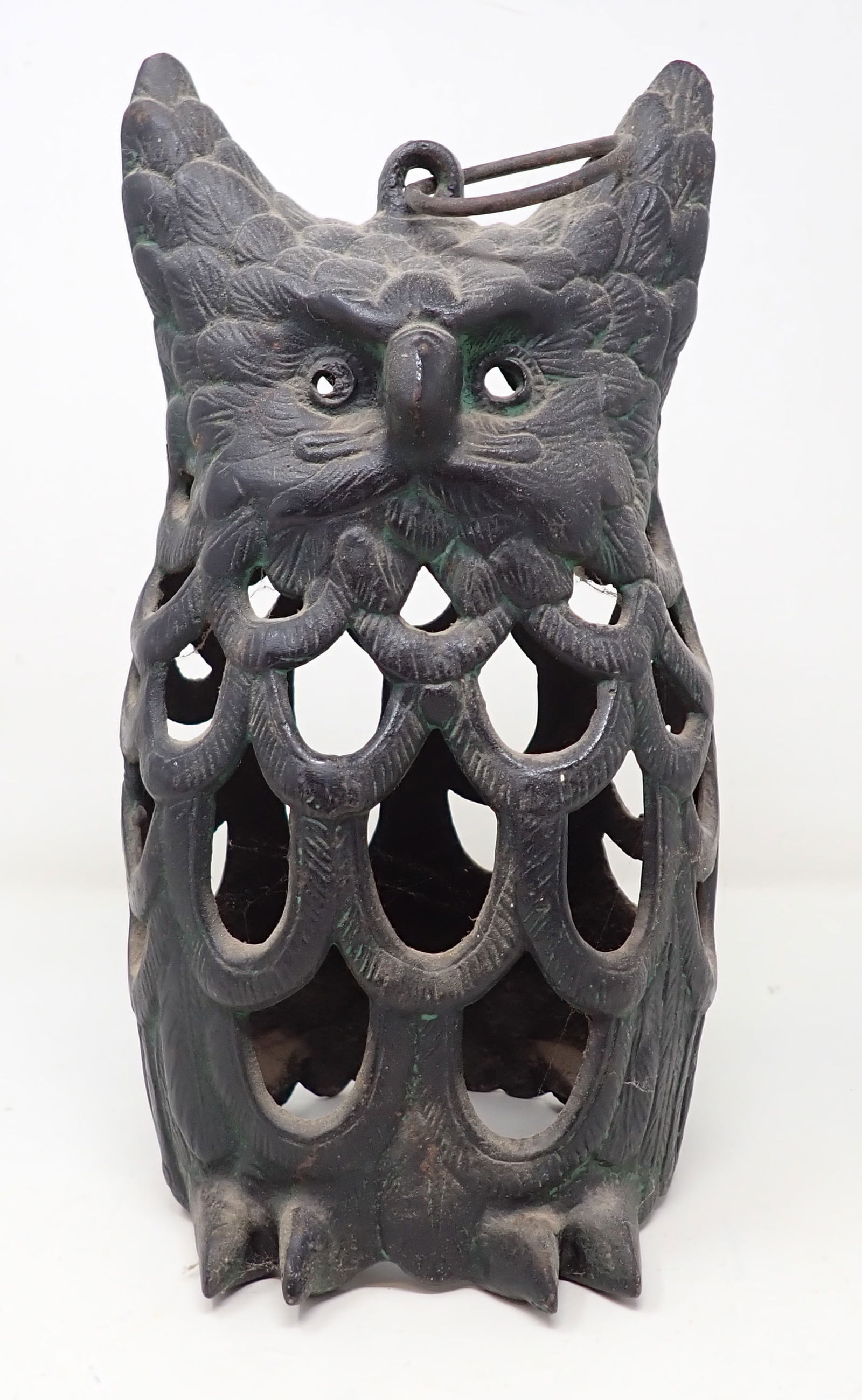 Cast Iron Owl Candle Lamp (1 of 3)