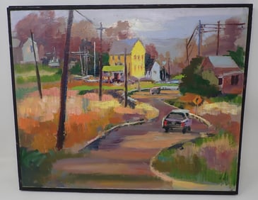 John Reilly Signed Oil on Board Painting