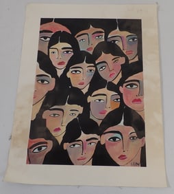 Abstract Faces Leon Print