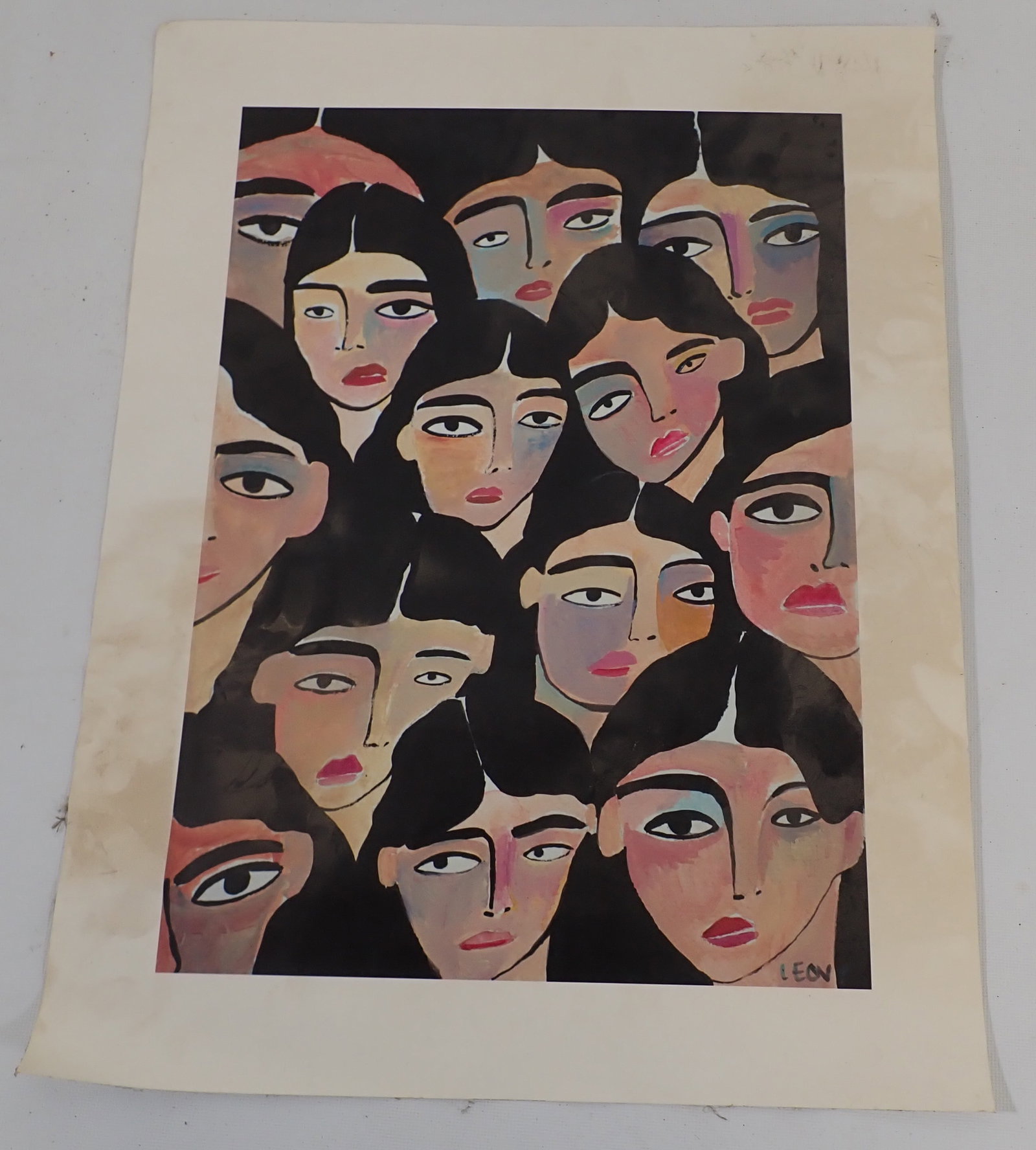 Abstract Faces Leon Print (1 of 2)