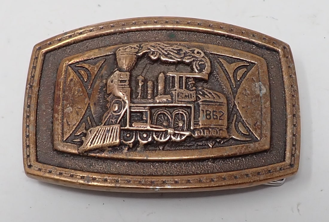 Brass Train Belt Buckle (1 of 2)