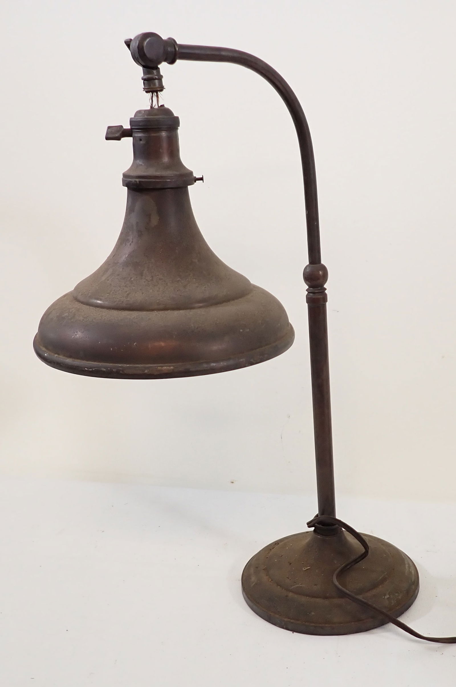 Industrial Brass Desk Lamp (1 of 4)