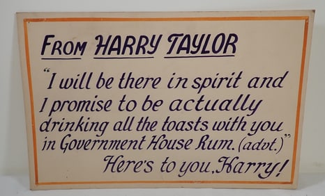 Harry Taylor Sign