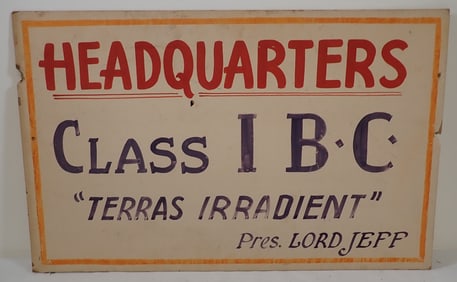 Headquarters Class IBC Terras Irradient Sign