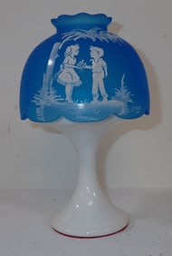 Mary Gregory Fairy Lamp