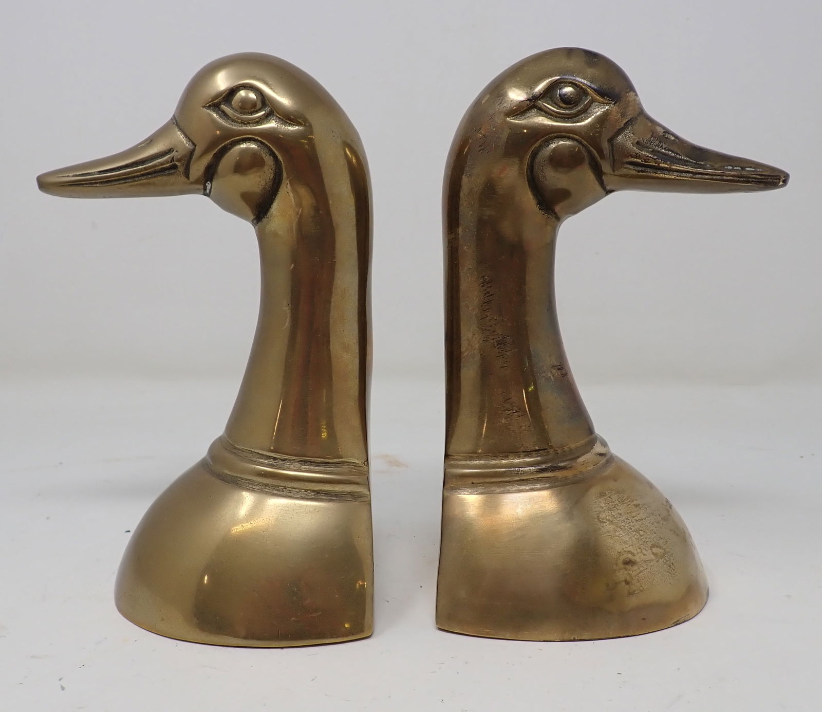 Brass Duck Bookends (1 of 2)