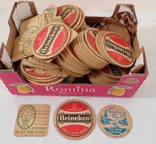 Heineken & Ballantine Beer Coasters