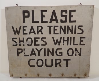 Aluminum Tennis Court Sign