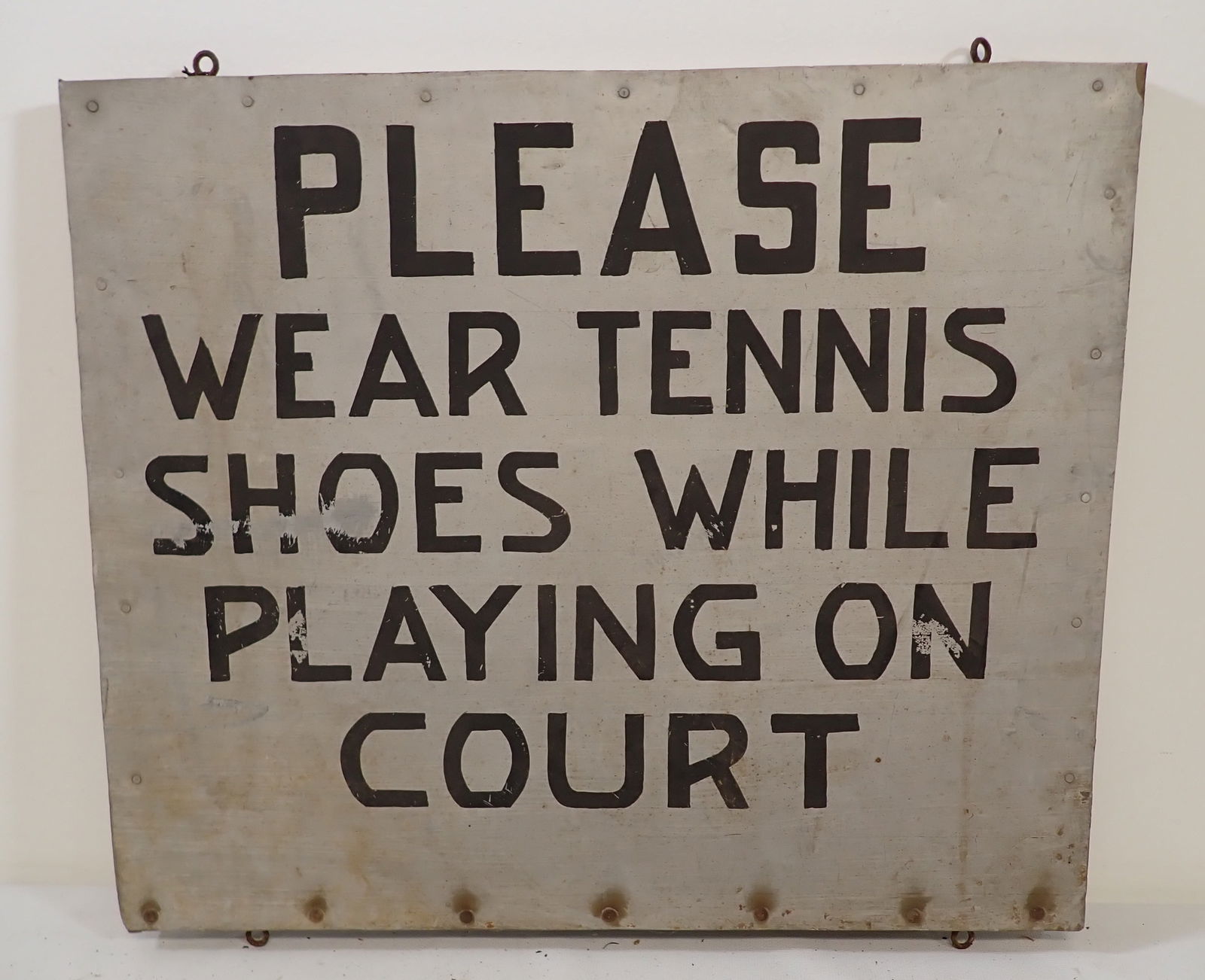 Aluminum Tennis Court Sign (1 of 2)