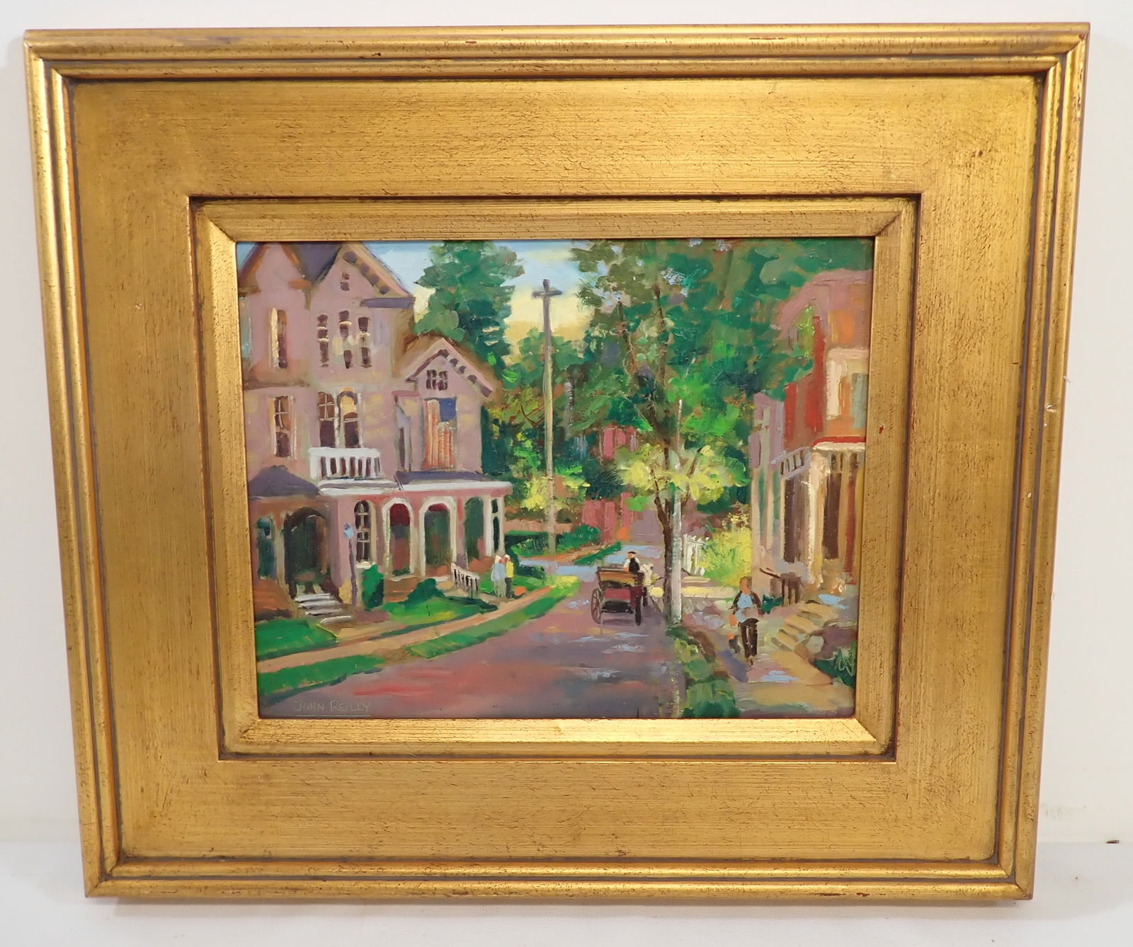John Reilly Lambertville NJ Oil on Board Painting (1 of 4)