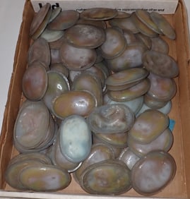 75 Early Opalescent Stained Glass Window Ovals