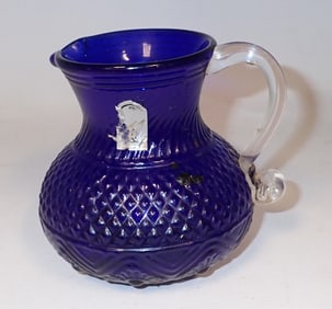 Cobalt Glass Pitcher
