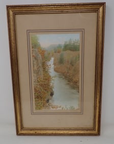 Becknell Ripogenus Gorge Watercolor
