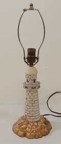 Cast Iron Lighthouse Table Lamp