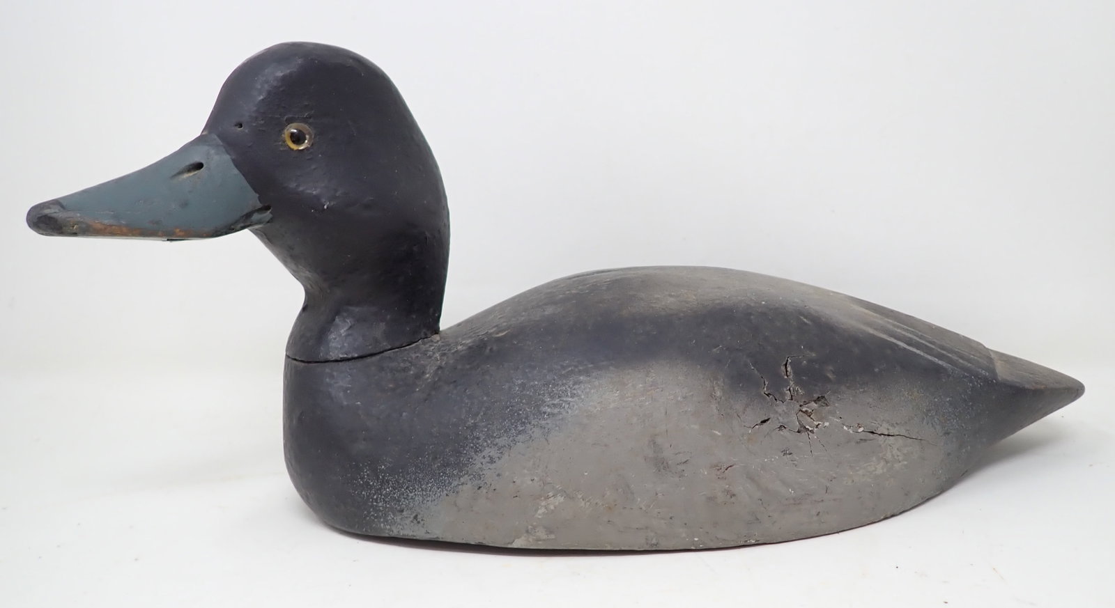 Wooden Duck Decoy: Approx 5 1/2" x 13 3/4"