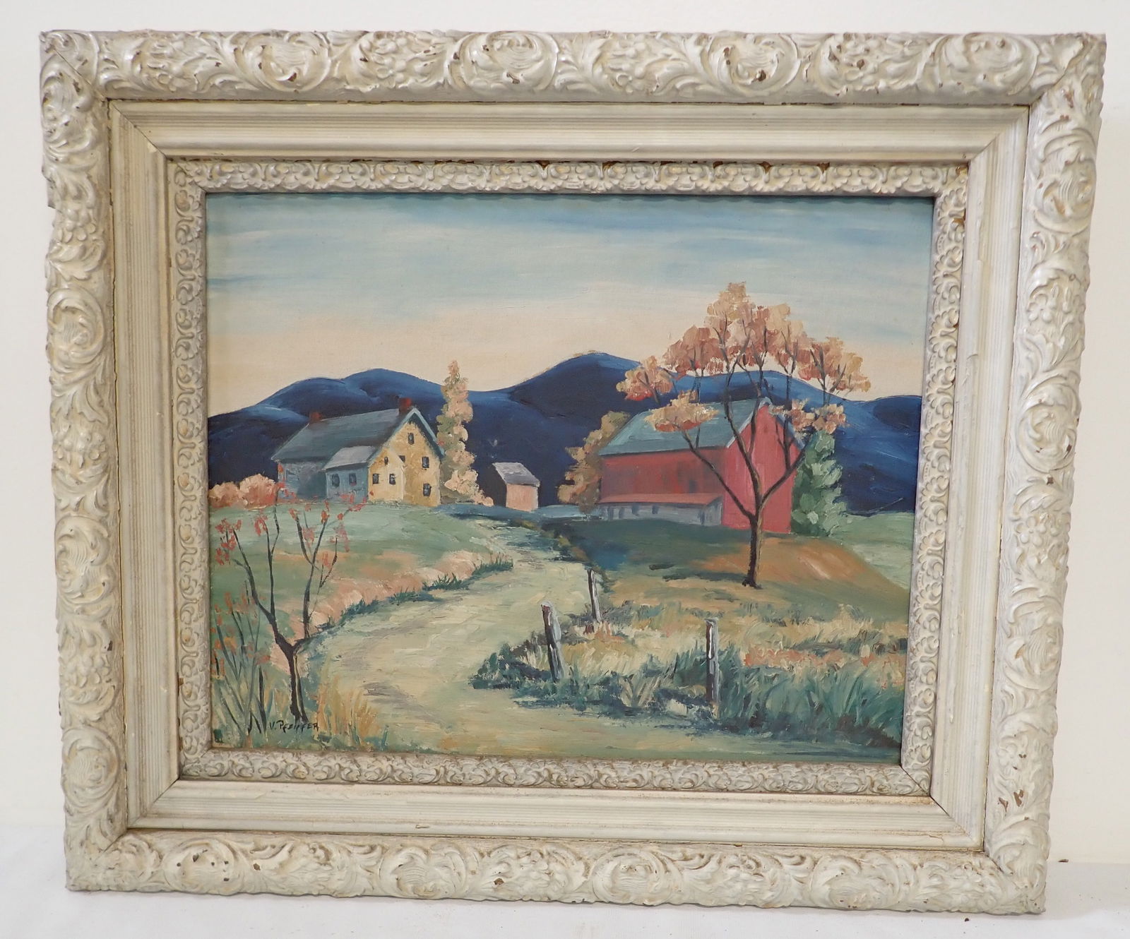 V. Pfeiffer Oil on Board Painting (1 of 3)