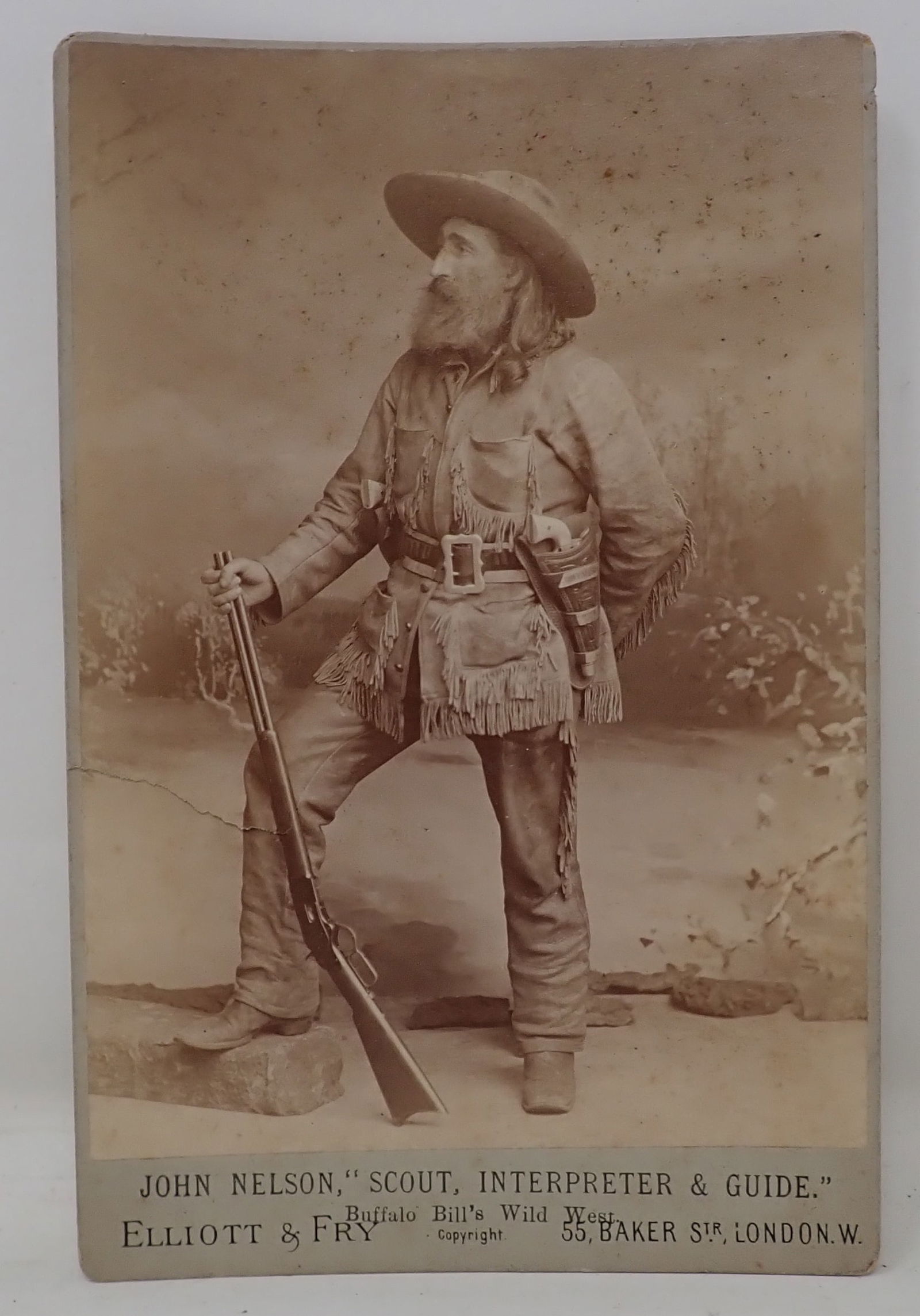 John Nelson Indian Scout Interpreter Cabinet Card (1 of 4)