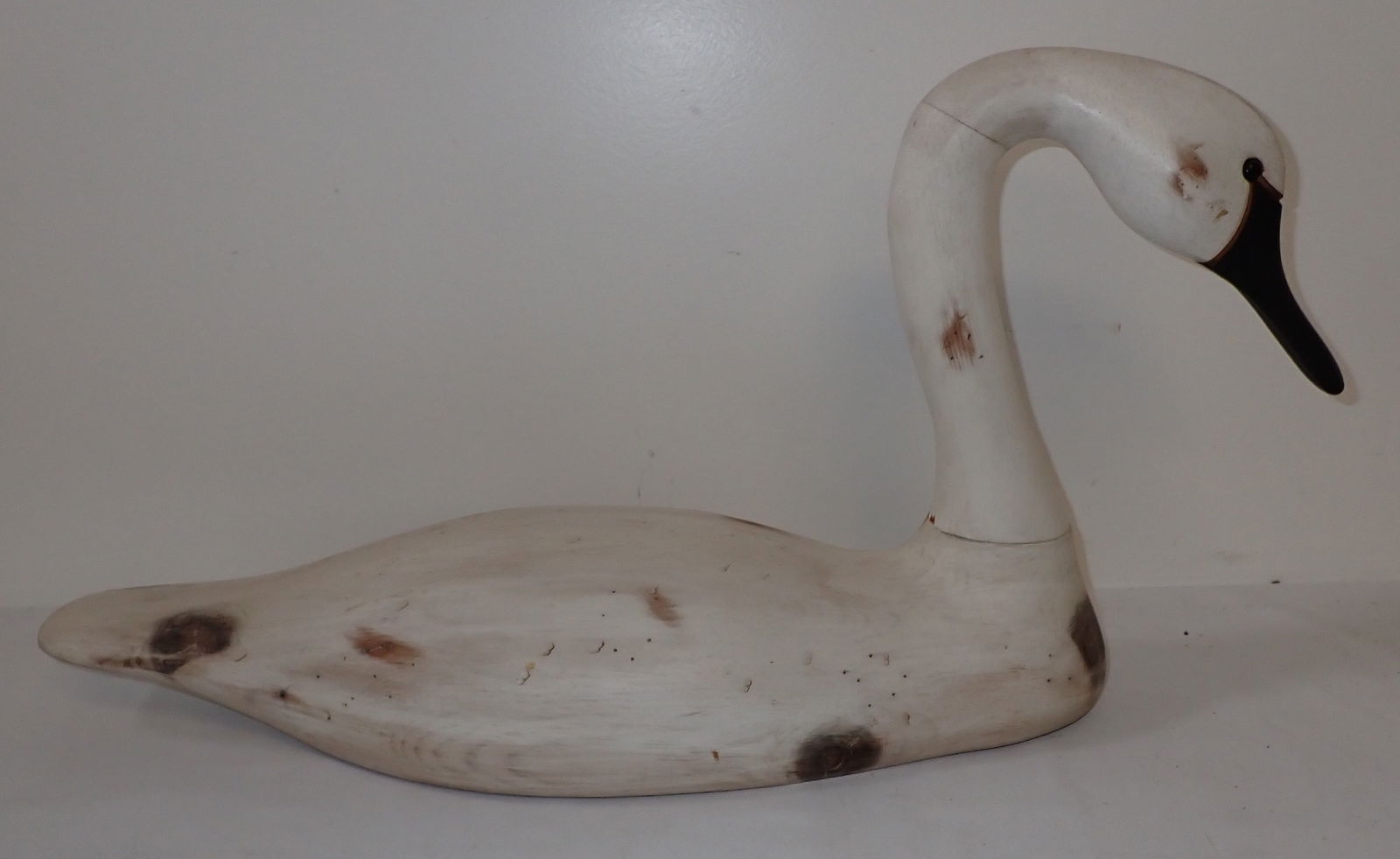 French Broad River Wooden Swan Decoy (1 of 5)
