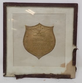 1917 Patriotism National Security League Shield