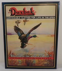 Utica Duxbak Clothes Tin Sign
