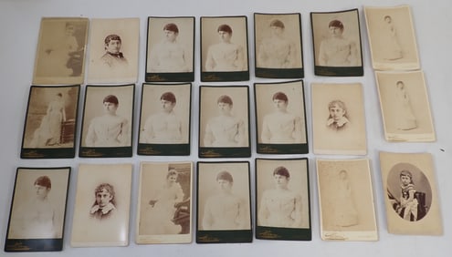 Cabinet Photo Cards of Lady & Child