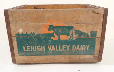 Lehigh Valley Dairy Wooden Crate