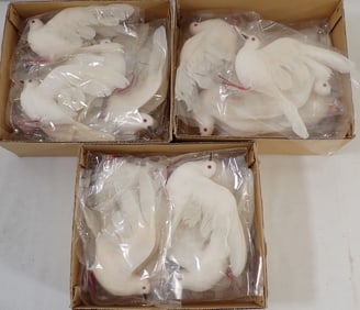 3 Boxes of Bird Decorations