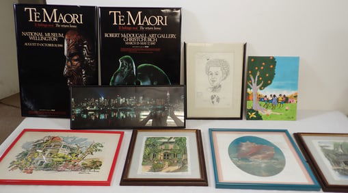 Prints Drawings Oil on Board Misc Wall Art