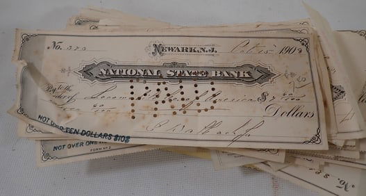 1800's 1900's Cancelled Checks