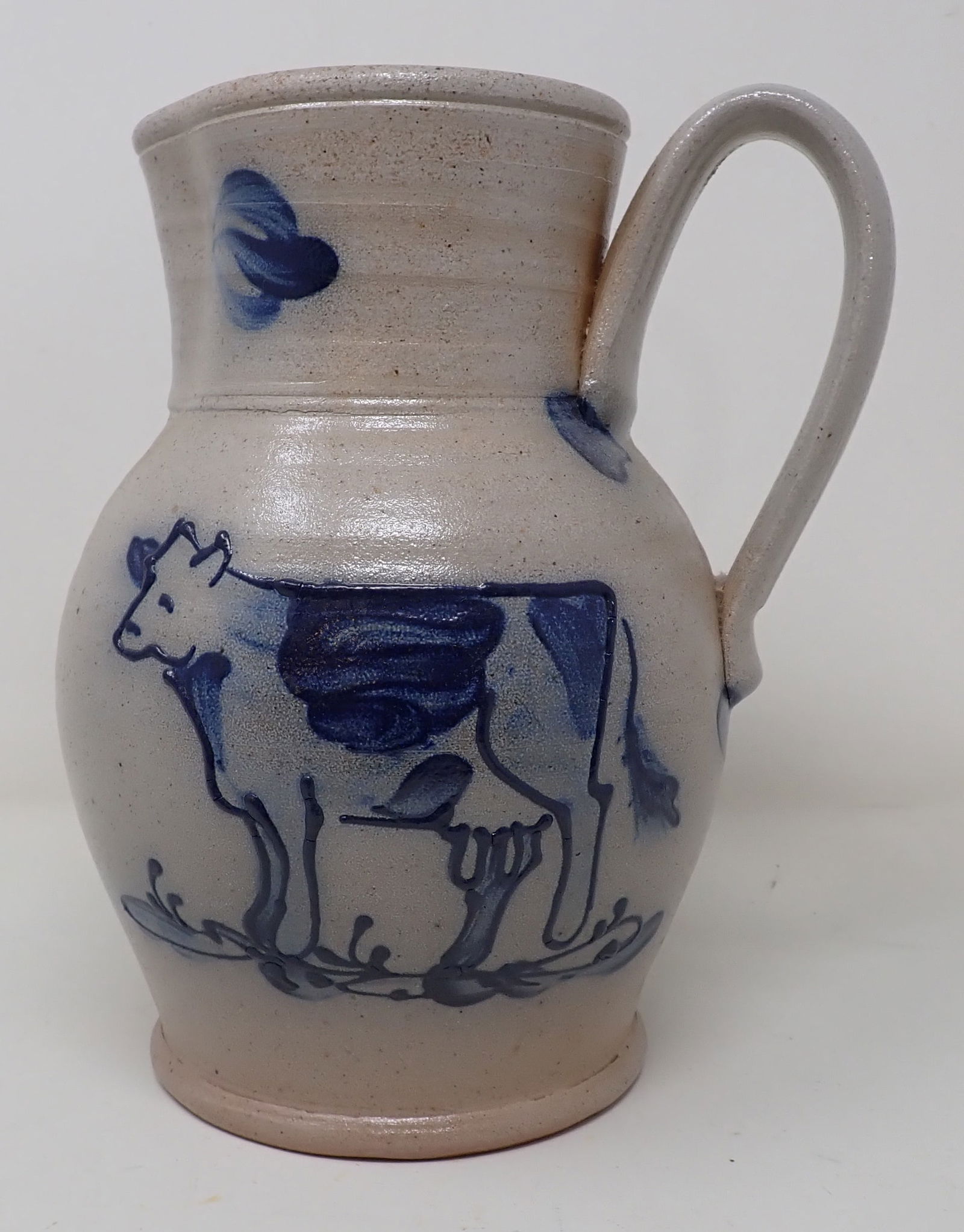 1989 Rowe Pottery Stoneware Cow Pitcher (1 of 4)