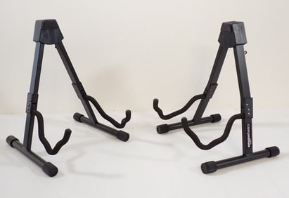 2 Amazonbasics Guitar Stands